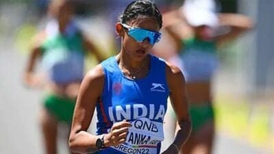நடை ஓட்டம் பெண்களுக்கான போட்டியில் இந்தியாவுக்கு முதல் காமன்வெல்த் பதக்கத்தை பெற்று தந்த பிரியங்கா கோஸ்வாமி