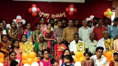 50 பேரக்குழந்தைகளுடன் 90ஆவது பிறந்தநாளை கொண்டாடிய மூதாட்டி